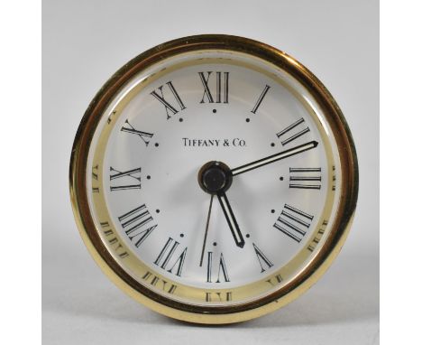 A Reproduction Circular Desktop Alarm Clock, 5.5cm Diameter 