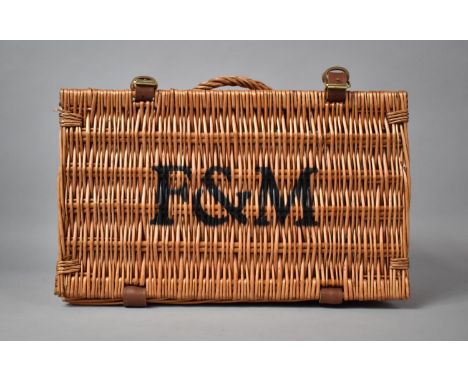 A Wicker Fortnum &amp; Mason Picnic Hamper, 40x25x18cm high 