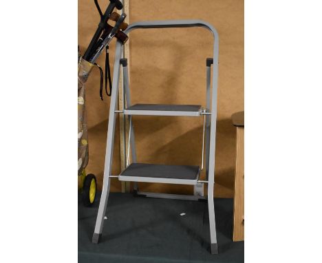 A Modern Metal Two Step Step Ladder 