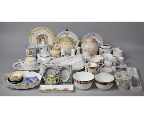 A Collection of Various Ceramic Teapots, Ginger Jar, Tankards etc 