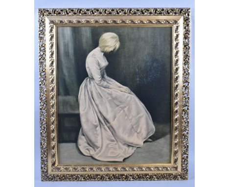 A Pierced Gilt Framed Print, "The Secret" by Joanne Pemberton-Longman, 49x59cm 