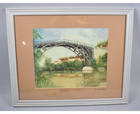 A Framed Print, Ironbridge, 33x28cm 