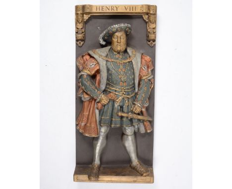A collection of six Marcus Designs, relief plaques, after D.H. Morton, Agincourt; further plaque, an equestrian portrait; ano