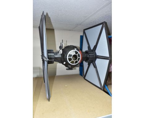 AN UNBOXED HASBRO STAR WARS BLACK SERIES LARGE SCALE FIRST ORDER SPECIAL FORCES TIE FIGHTER, appears complete with blaster, f