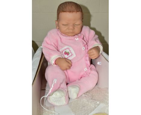 A BOXED ASHTON DRAKE GALLERIES 'WELCOME HOME BABY EMILY' SO TRULY REAL VINYL DOLL, from the Loving Emily Collection designed 