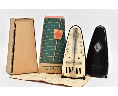A MID 20TH CENTURY BOXED TAKTELL BAKELITE METRONOME, (key)