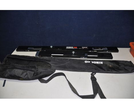 A TREND HINGE JIG with bag, manual and adjustment tools (used but appears to be complete)