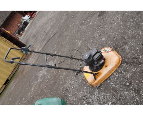 A VINTAGE ALLEN 418 PETROL HOVER MOWER with a Briggs and Stratton 3.5hp motor ( engine pulls freely but hasn't been started)