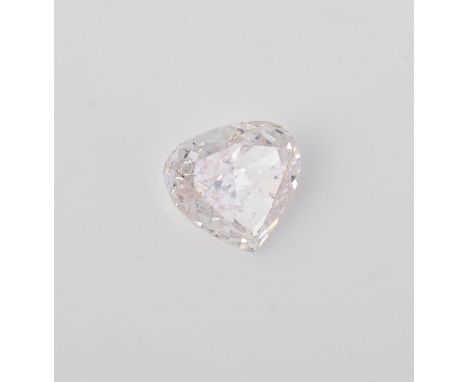 
	
		†&nbsp;An un-mounted light pink coloured diamond, modified heart brilliant cut, stated to weigh 0.53 carats
		Offered fo