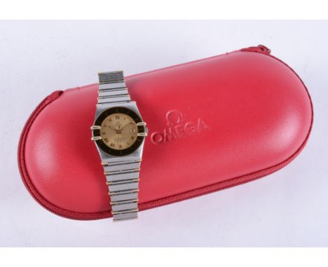 
	
		Omega, Constellation, Ref. 5980003/7980003, 
		Lady's bi-metal bracelet watch
		Movement: Cal. 1382, quartz, 7 jewels
		
