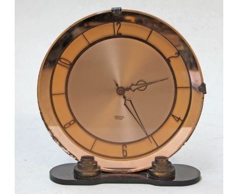 A Smiths Art Deco electric clock, height 21cm.