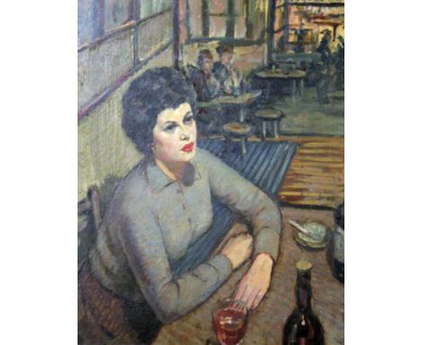 Tom Malone (active 1950-1961), "Pub Scene", oil on board, 56cm x 71cm, signed and framed, 5 paintings by the artist currently
