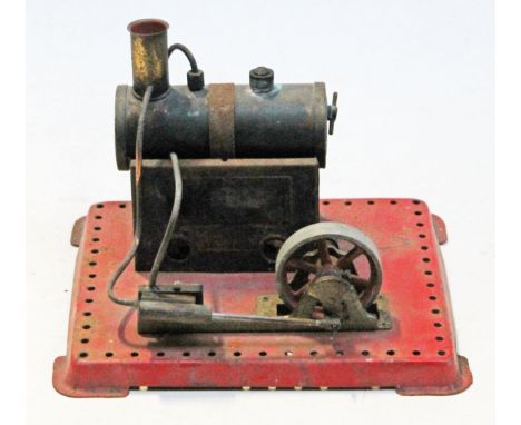 A Mamod stationary steam engine, 21cm x 18cm. Condition - general wear throughout.