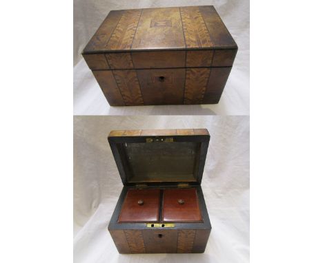 Tunbridge ware tea caddy