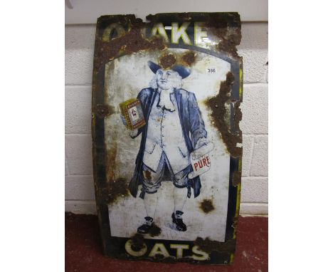 Enamel 'QUAKER OATS' sign
