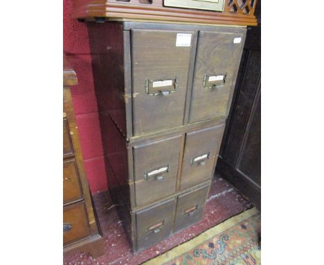 3 x 2 vintage filing drawers