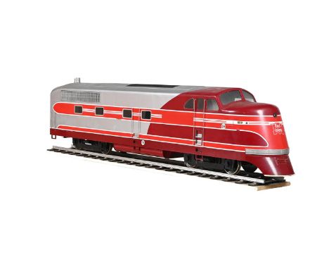 A WELL-ENGINEERED 5 INCH GAUGE SCALE MODEL OF AN ELECTRO MOTIVE CORP T A ELECTRIC LOCOMOTIVE NO 601 OPERATED BY THE ROCK ISLA