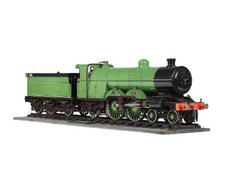 A WELL-ENGINEERED 3 1/2 INCH GAUGE MODEL OF A GREAT NORTHERN RAILWAY ATLANTIC 4-4-2 TENDER LOCOMOTIVE NO 442 BUILT TO THE LBS