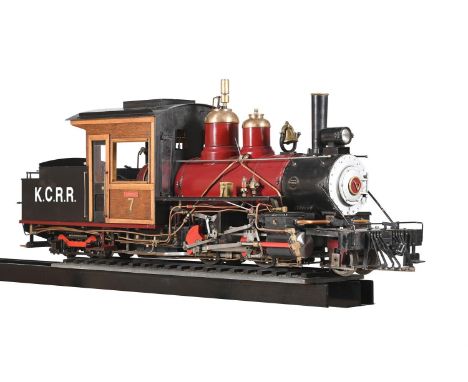 A WELL-ENGINEERED 3 ½ INCH GAUGE MODEL OF A TWO-FOOT GAUGE 2-4-4 FORNEY BASED ON LOCOMOTIVE NO 7 PRESERVED ON THE EDAVILLE RA