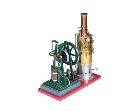 AN EXHIBITION STANDARD MODEL OF A VERTICAL LIVE STEAM STATIONARY ENGINE BUILT BY THE LATE MR HENRY SAVAGE OF WOLVERHAMPTON Th