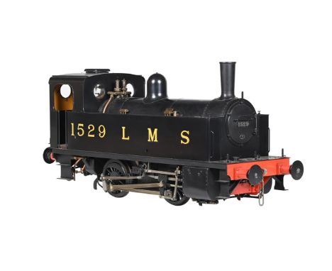 A WELL-ENGINEERED 5 INCH GAUGE LONDON MIDLAND & SCOTTISH RAILWAY MODEL OF A 0-4-0 TANK SHUNTING LOCOMOTIVE NO 1529 BUILT BY A