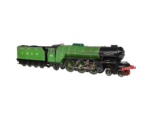 A WELL-ENGINEERED 3 1/2 INCH GAUGE MODEL OF A 4-6-2 TENDER LOCOMOTIVE NO 113 GREAT NORTHERN BUILT BY THE LATE MR WALTER JOHN 