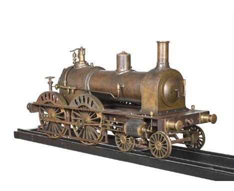 AN IMPORTANT LARGE MUSEUM STANDARD MODEL OF AN 8 3⁄4 INCH GAUGE 4-4-0 LIVE STEAM COAL FIRED LOCOMOTIVE BUILT CIRCA 1865-1880 