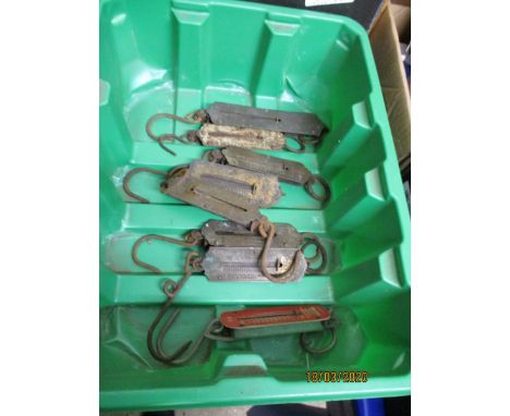 BOX CONTAINING SMALL POCKET BALANCE SCALES
