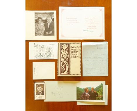 A copy of Sir Gawain and the Green Knight, illustrated by Frederic Lawrence, bearing gift inscription from Harold Wilson to M
