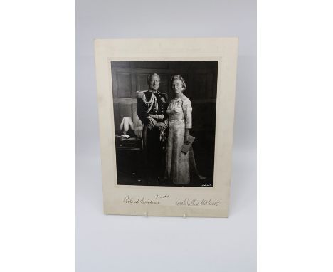 Roland Michener, Governor General of Canada, and his wife, Norah Michener, Chatelaine of Rideau Hall, black &amp; white photo