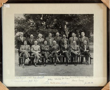 Labour government, Prime Minister and Lords of the Treasury, black &amp; white photographic portrait signed by the sitters: H
