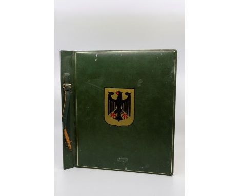 A presentation photograph album commemorating Prime Minister Harold Wilson's visit to Bonn and Berlin, 1969, bearing manuscri