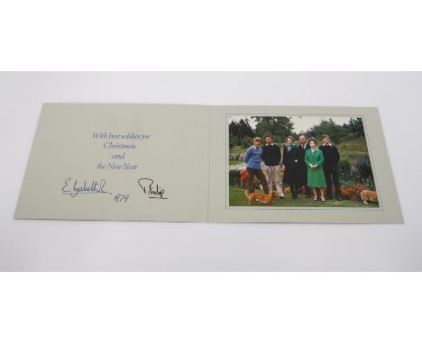 HM Queen Elizabeth II and HRH Prince Philip, Christmas card for Harold and Mary Wilson (former UK Prime Minister and his wife