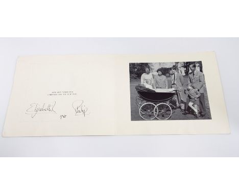 714: HM Queen Elizabeth II and HRH Prince Philip, Christmas card for Harold and Mary Wilson (former UK Prime Minister and his