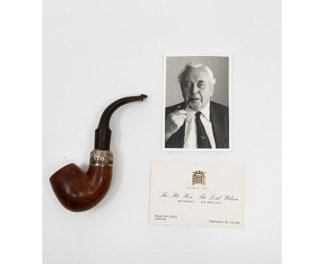 A Peterson's 'Premier System' pipe owned and used by former UK Prime Minister Harold Wilson. Together with a small photograph