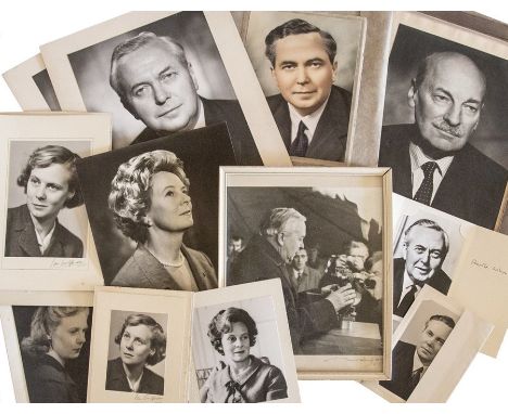 Collection of studio photographs of Harold Wilson and Mary Wilson, including five photographic portraits signed 'Vivienne, Lo
