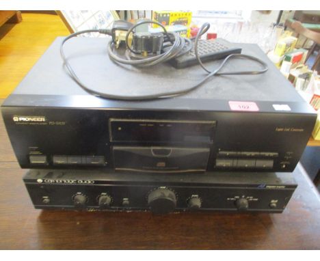 A Pioneer CD player together with a Cambridge audio amplifier 