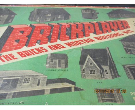 A vintage and boxed Brickplayer Kit 4, children's building set 
