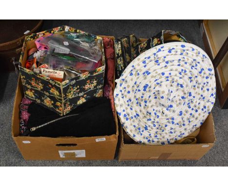 Circa 1930s and Later Costume Accessories comprising silk and other evening shoes, straw hats in various styles,childrens dre