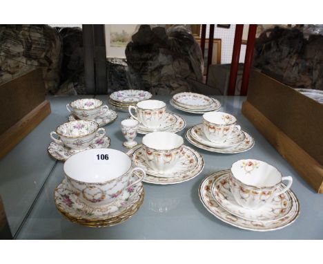 A Dresden part tea service and other tea-ware
