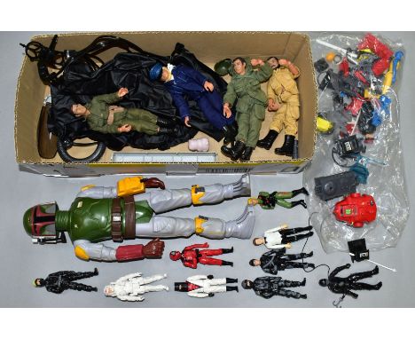 AN UNBOXED KENNER BOBA FETT FIGURE, marked 1979, made in Hong Kong, playworn condition but appears largely complete, approxim