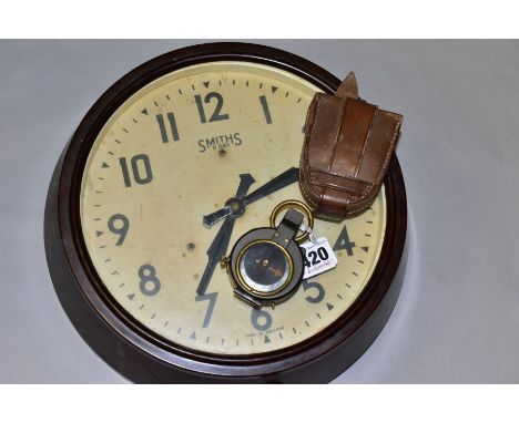 A VERNERS PATTERN VII COMPASS, mother of pearl dial, engraved to the base '1917 E. Koehn Geneve Suisse' with serial number, c