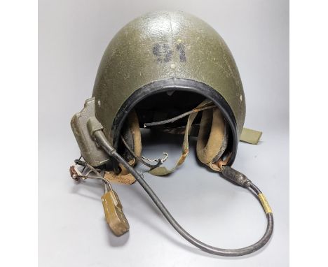 A US army armoured CVC helmet - Vietnam War era