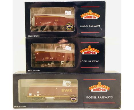 Bachmann OO gauge three assorted freight wagons