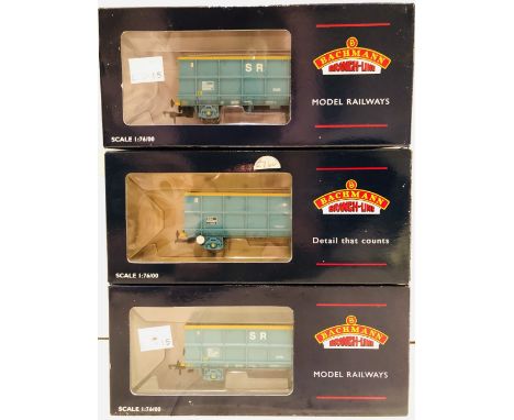 Bachmann OO gauge three 51 tonne POA scrap wagons boxed