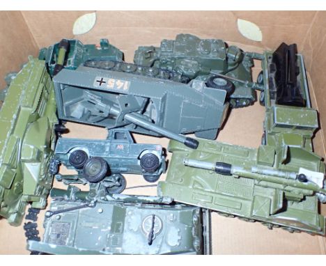 Collection of Dinky military vehicles