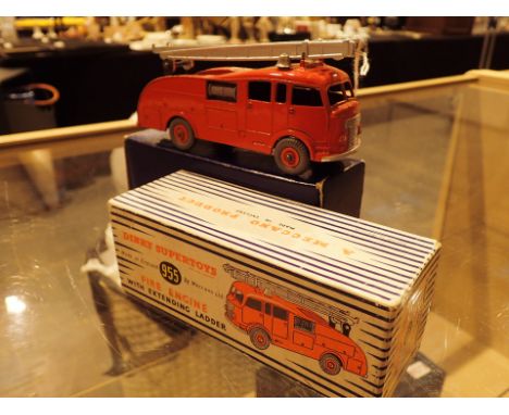 Dinky fire engine with extending ladder