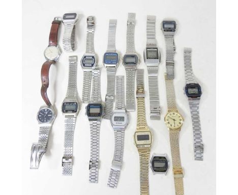 A collection of wristwatches, to include Casio and Rotary