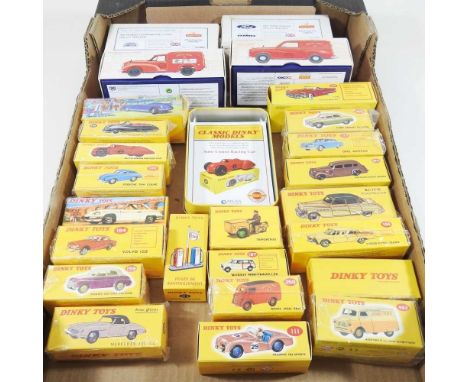A collection of French Dinky toys, boxed, many as new, together with four Corgi Royal Mail model vans