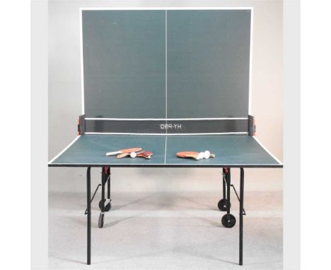 A Butterfly folding table tennis table, with accessories274w x 153d x 77h cm